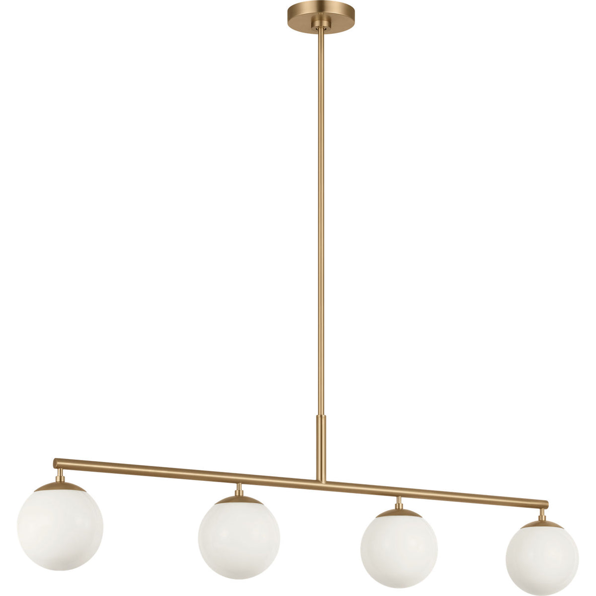 Generation Lighting GLC1814SB Nube Four Light Linear Chandelier