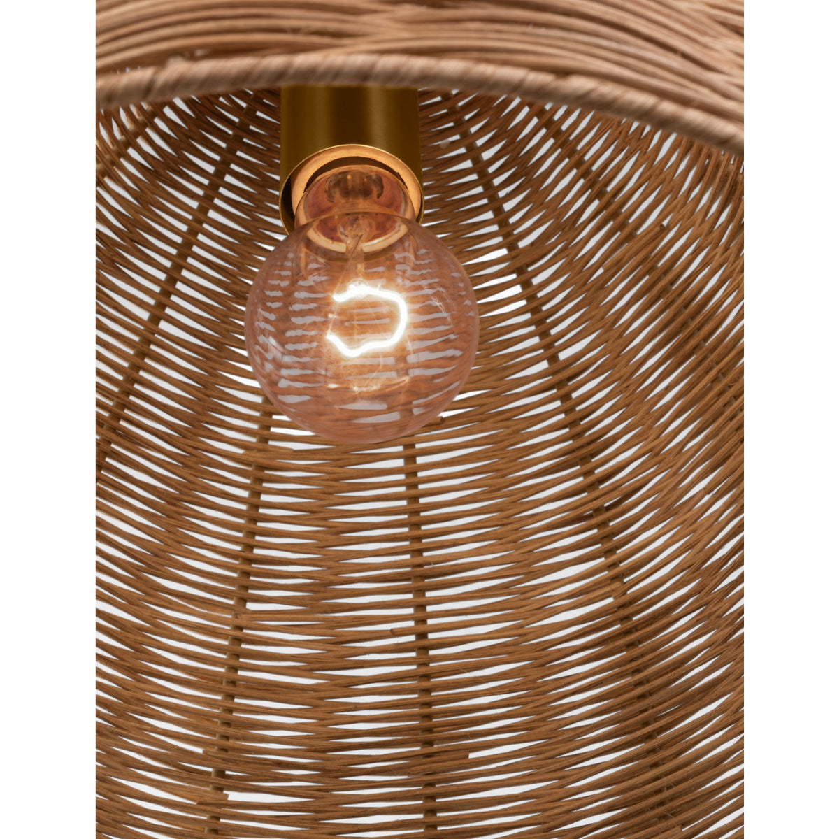 Visual Comfort Studio Collection GLP1071BBS-BRTN Norman Wicker Pendant