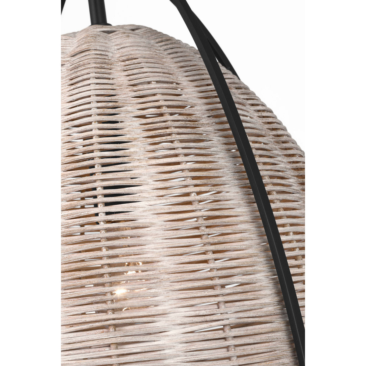 Visual Comfort Studio Collection GLP1071MBK-ASW Norman Wicker Pendant