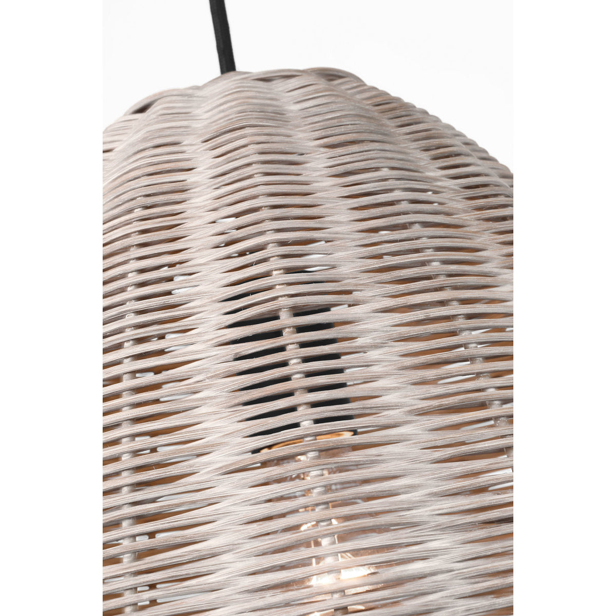 Visual Comfort Studio Collection GLP1071MBK-ASW Norman Wicker Pendant