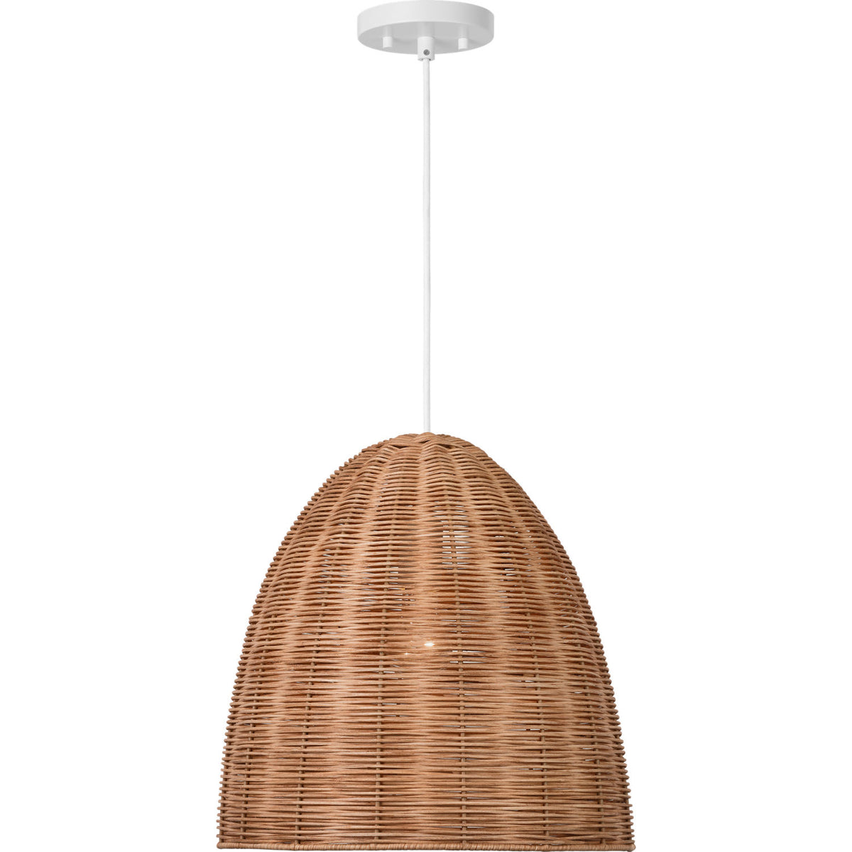 Visual Comfort Studio Collection GLP1071MWT-BRTN Norman Wicker Pendant