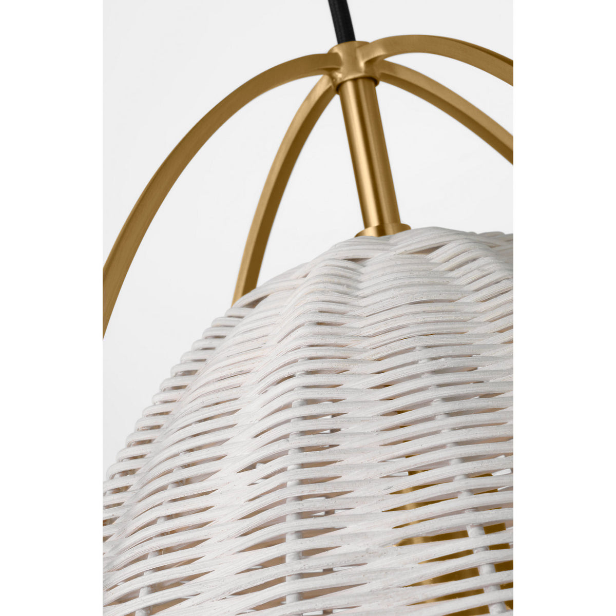 Visual Comfort Studio Collection GLP1071SB-CLW Norman Wicker Pendant