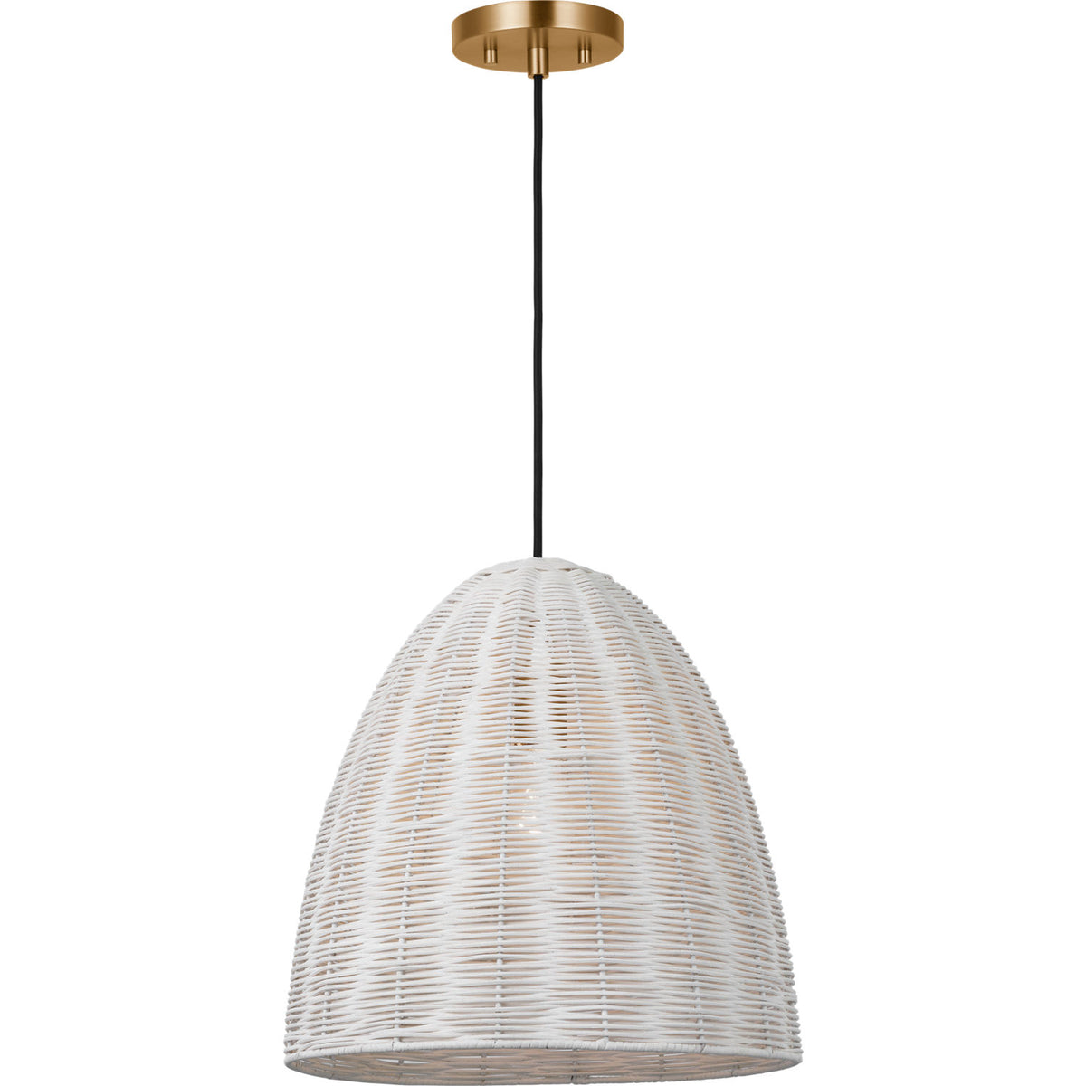 Visual Comfort Studio Collection GLP1071SB-CLW Norman Wicker Pendant