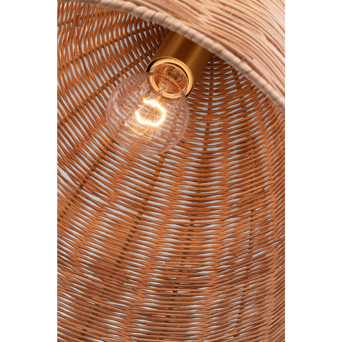 Visual Comfort Studio Collection GLP1081BBS-BRTN Norman Wicker Pendant