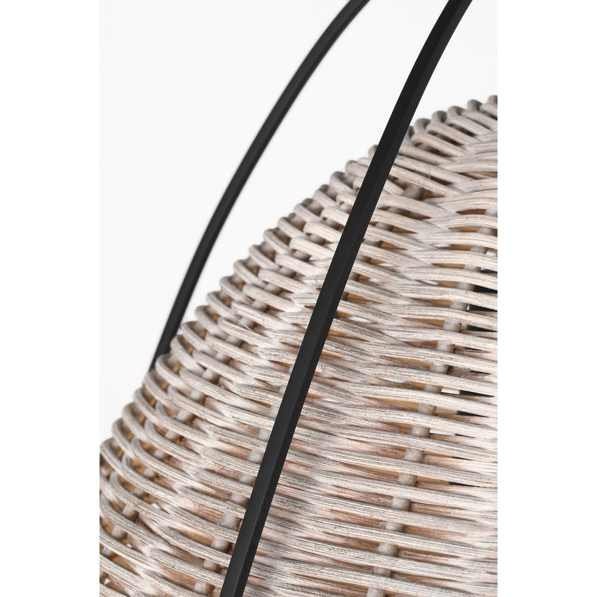 Visual Comfort Studio Collection GLP1081MBK-ASW Norman Wicker Pendant