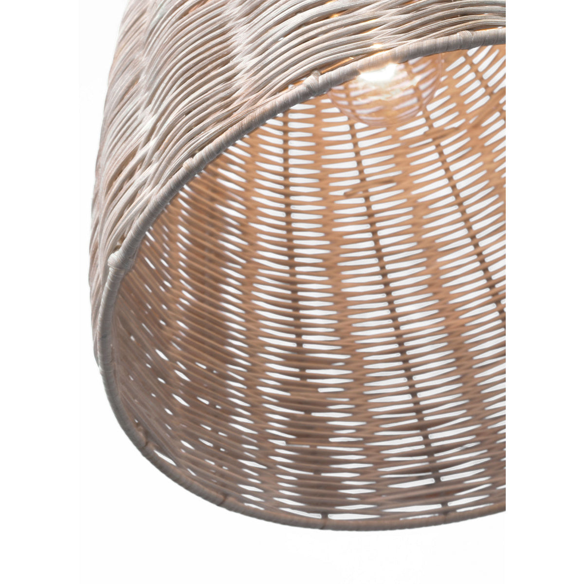 Visual Comfort Studio Collection GLP1081MBK-ASW Norman Wicker Pendant