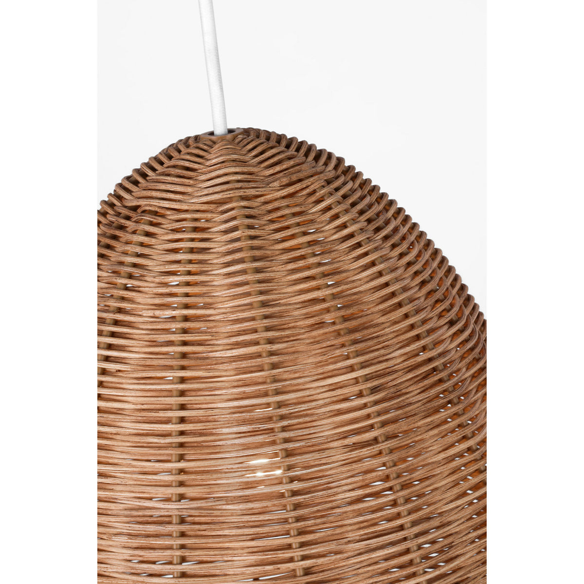 Visual Comfort Studio Collection GLP1081MWT-BRTN Norman Wicker Pendant