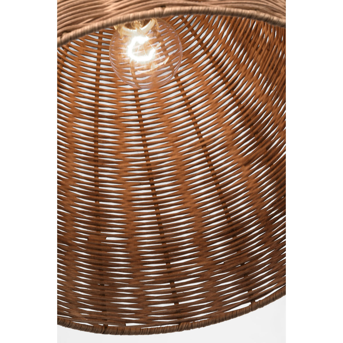 Visual Comfort Studio Collection GLP1081MWT-BRTN Norman Wicker Pendant
