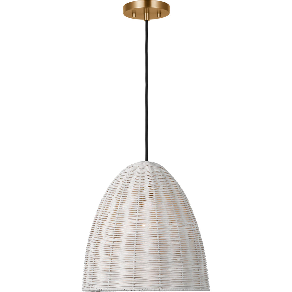 Visual Comfort Studio Collection GLP1081SB-CLW Norman Wicker Pendant