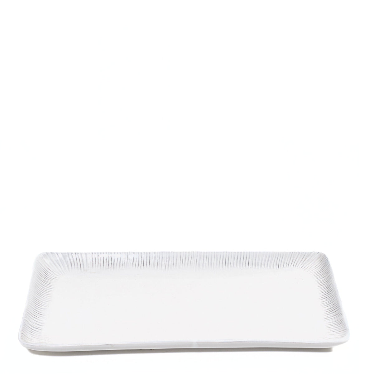 Zafferano America GR01100 Graffito Rectangular Tray in Porcelain