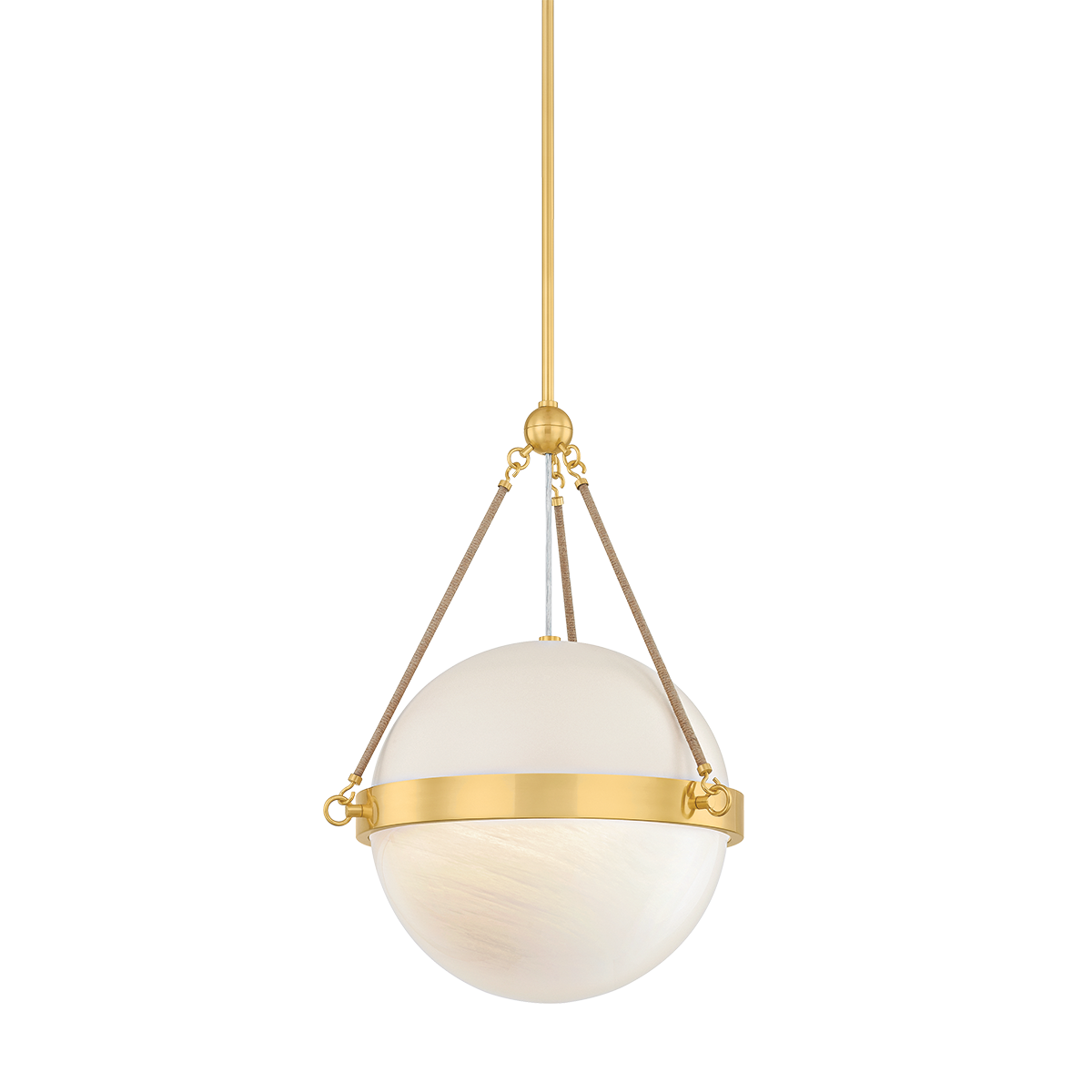 Mitzi H1040701-AGB/SBQ Abbie Pendant in Soft Bisque