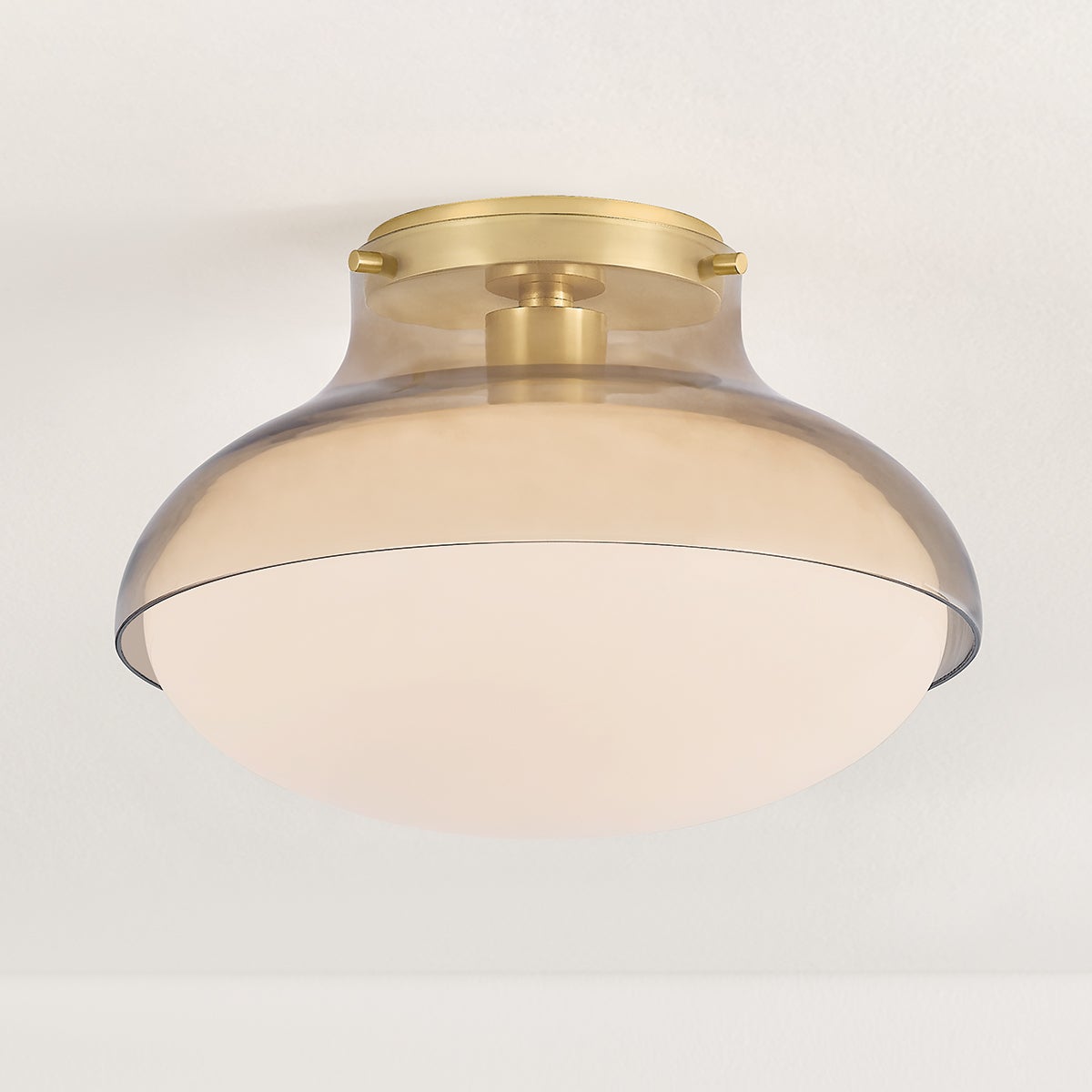 Mitzi H1061501-AGB Gianna Flush Mount in Aged Brass