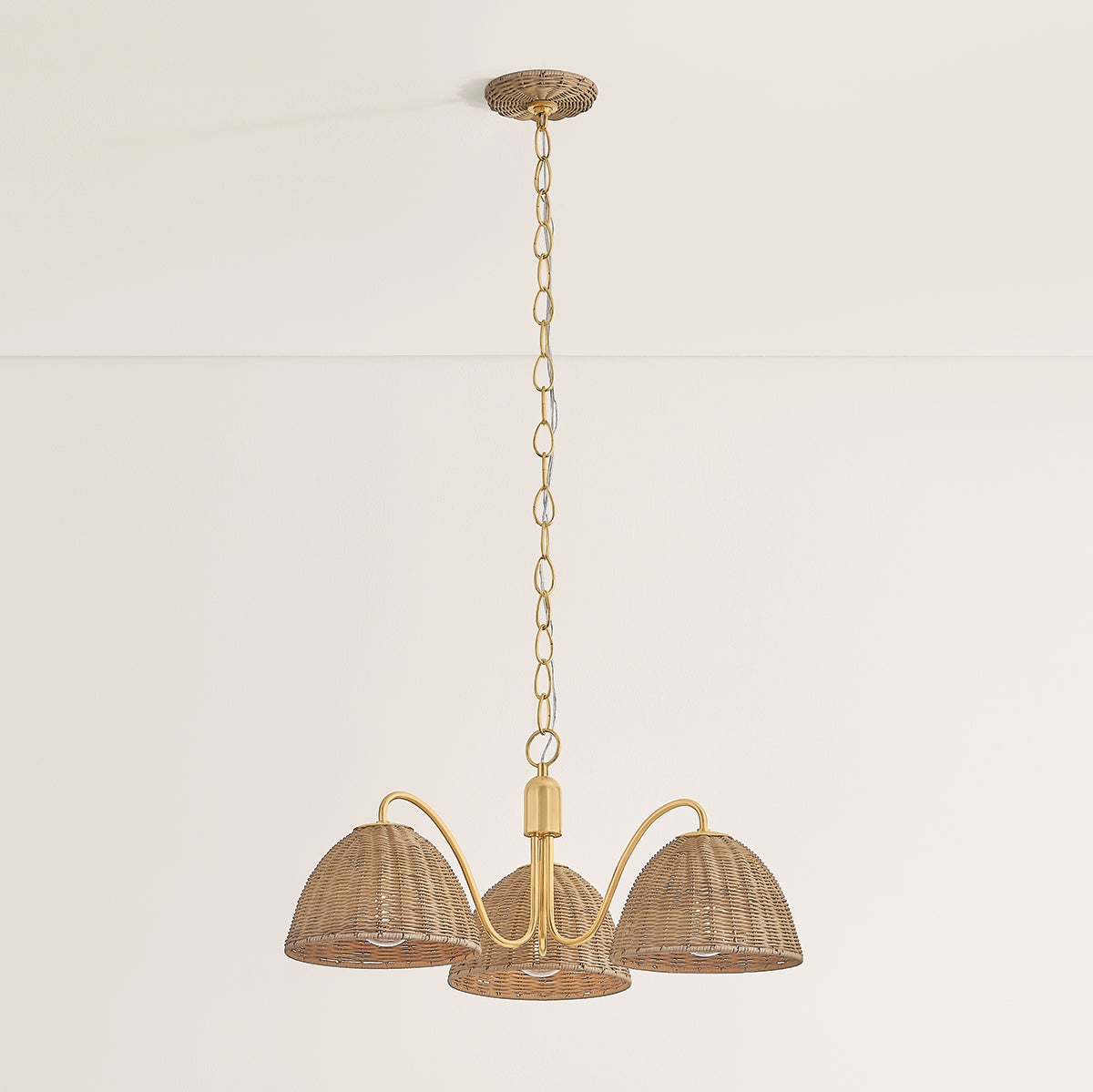 Mitzi H1081803-AGB Katniss Chandelier in Aged Brass