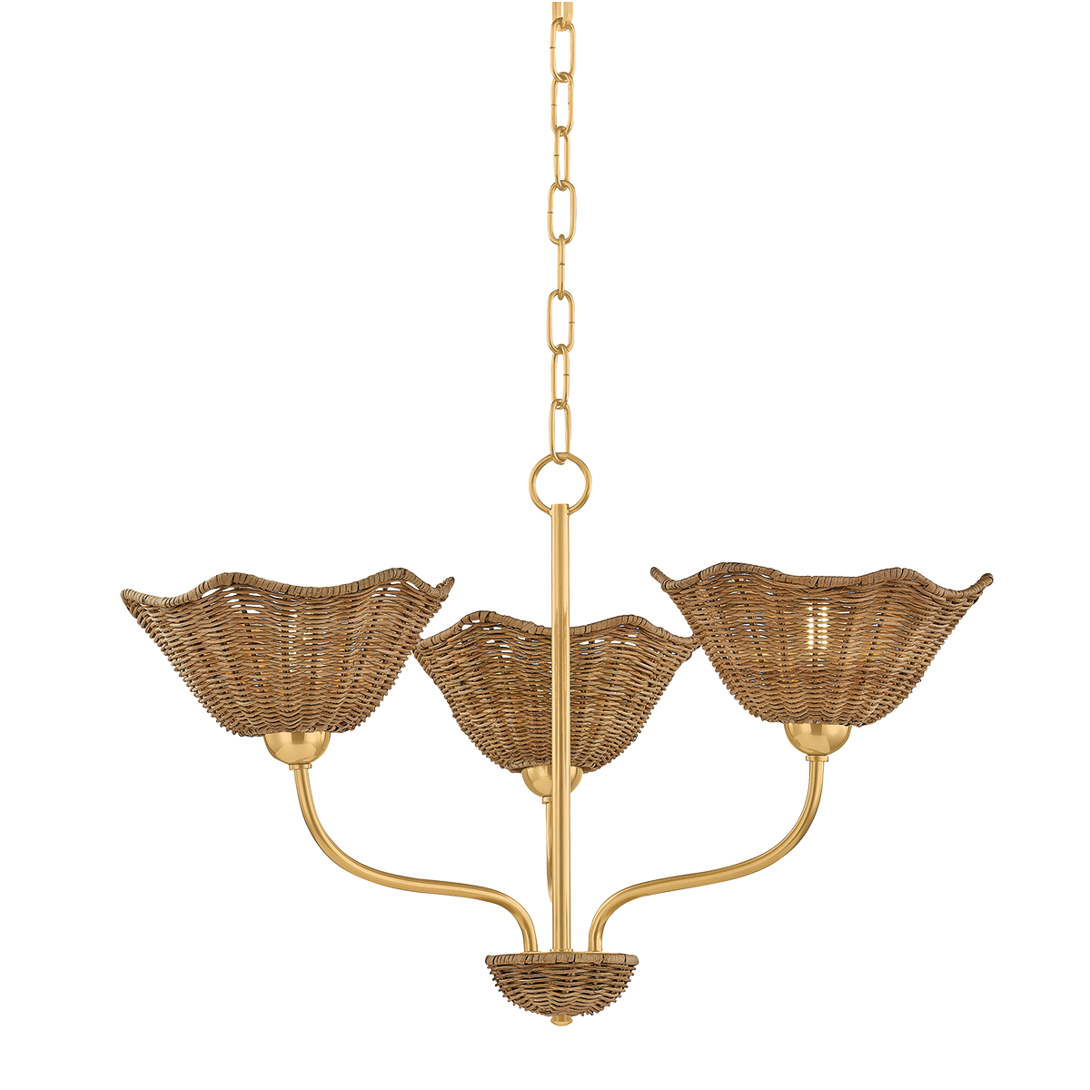Mitzi Canada - H1101803-AGB - Trois lumières Suspendu - Kehlani - Laiton vieilli