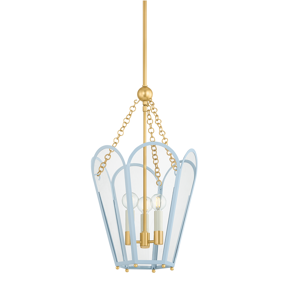 Mitzi Canada - H1132703-AGB/SAO - Three Light Lantern - Clarisse - Aged Brass