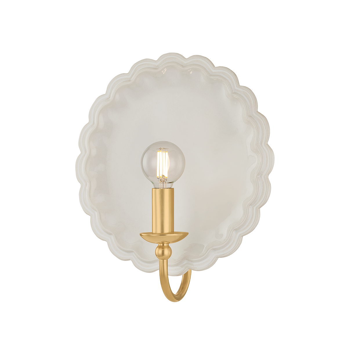 Mitzi Canada - H1140101-AGB/CSI - Une lampe Murale - Paulette - Laiton vieilli