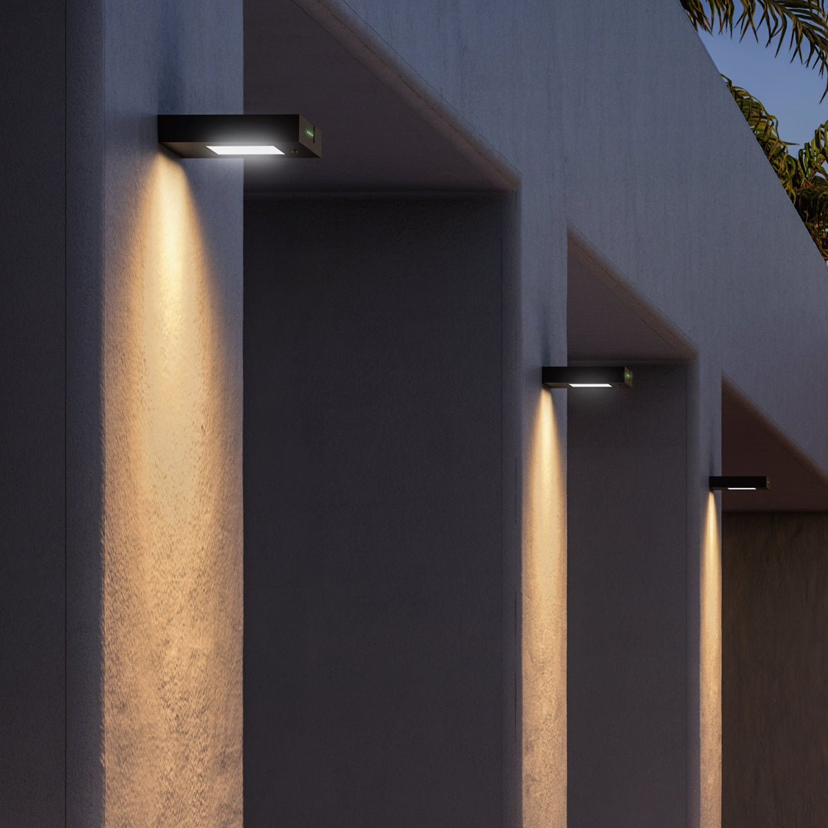 Zafferano America H6181 Ala LED Solar Wall Lamp