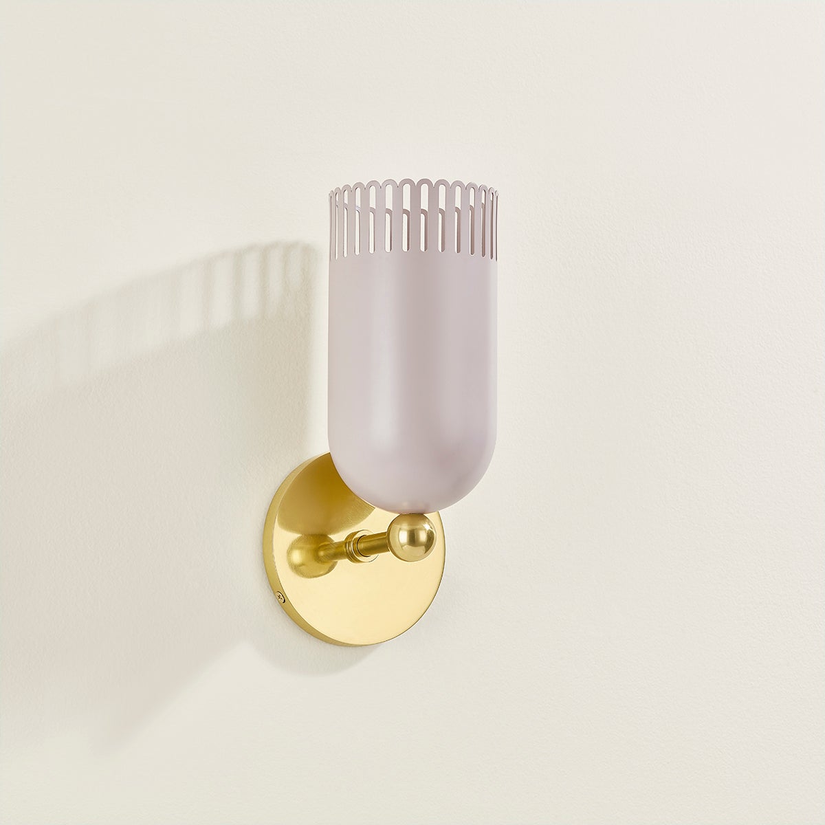 Mitzi H884101-AGB/SPG Liba Wall Sconce in Soft Peignoir