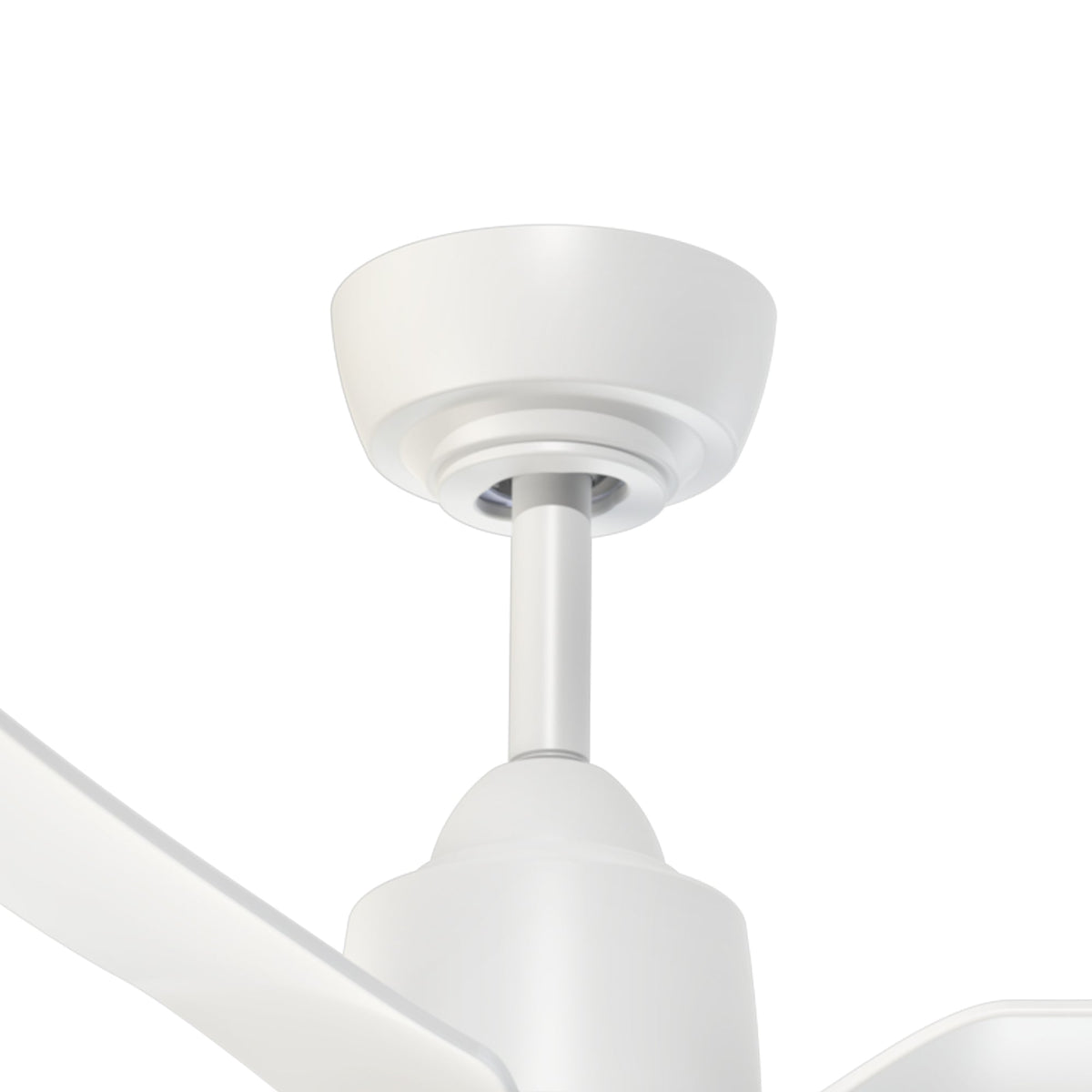Plafonnier extérieur LED Hugo de Kuzco Lighting CF72942-BG/MB-5CCT Ventilateur en or brossé/noir mat