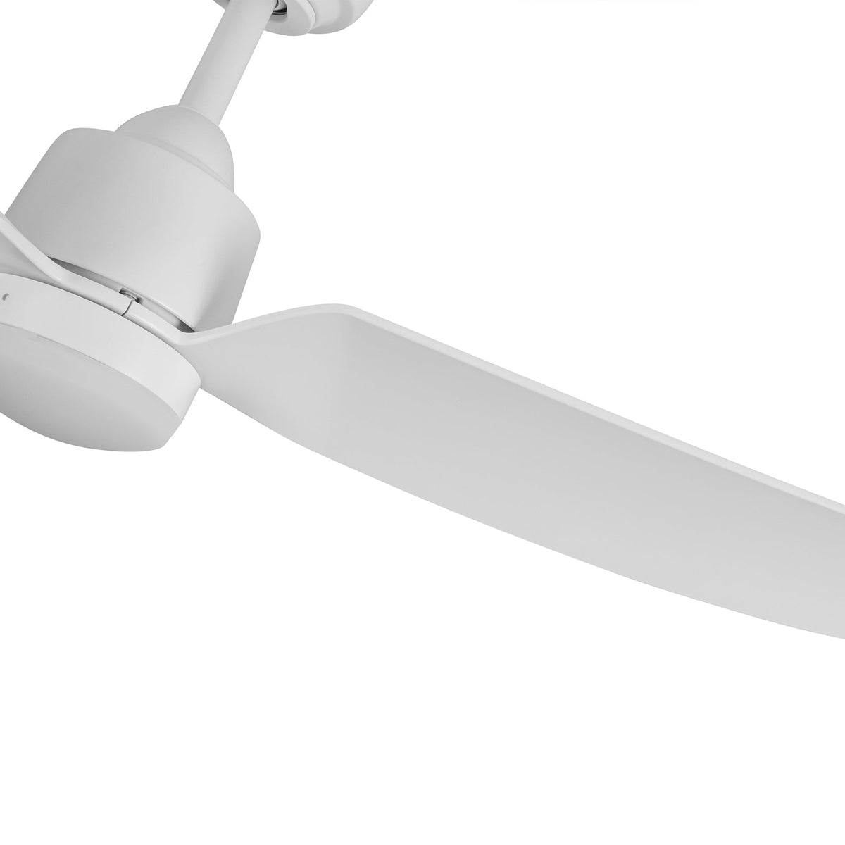 Plafonnier extérieur LED Hugo de Kuzco Lighting CF72952-BG/MB-5CCT Ventilateur en or brossé/noir mat