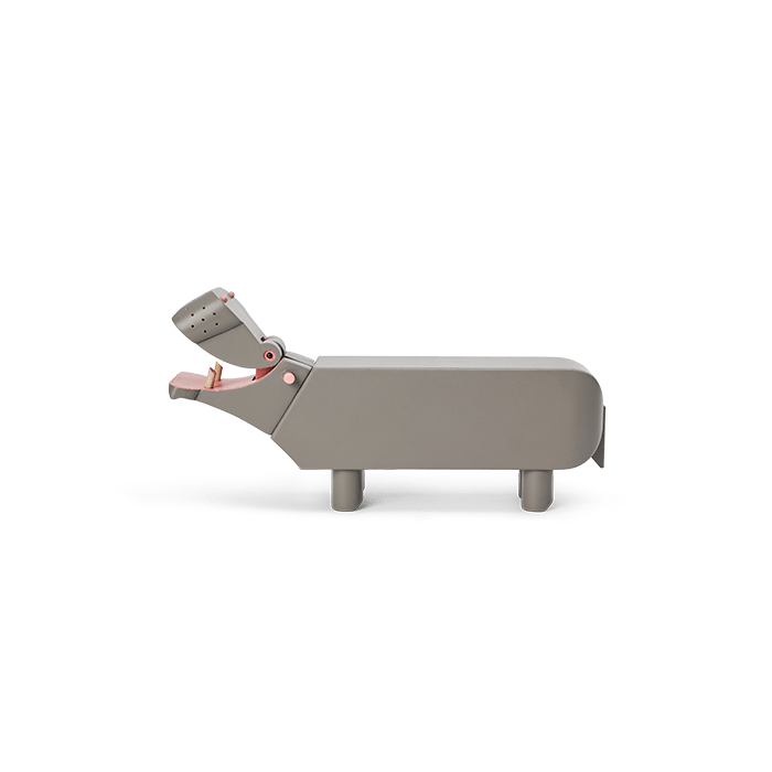 Kay Bojesen 39344 Hippo Wooden Figurine in Grey