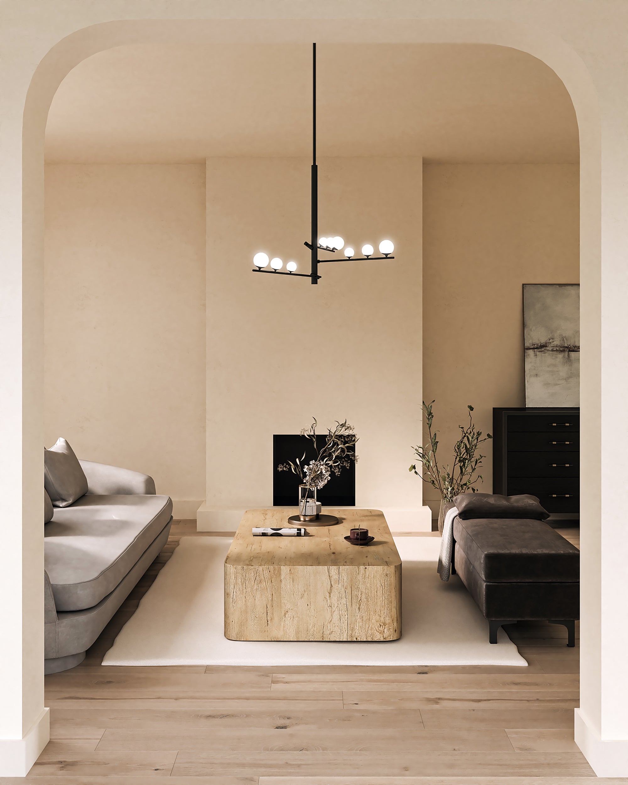 Kuzco Lighting CH55524-BG/OP Cypress Chandelier