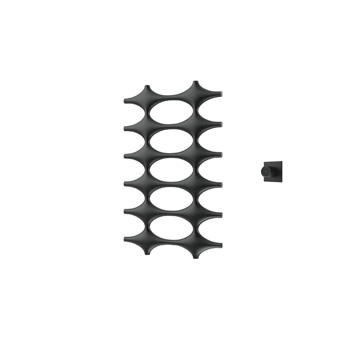 P&Bhusri K015-M-BBN-XM K015 Towel Warmer in PVD Brushed Black Nickel