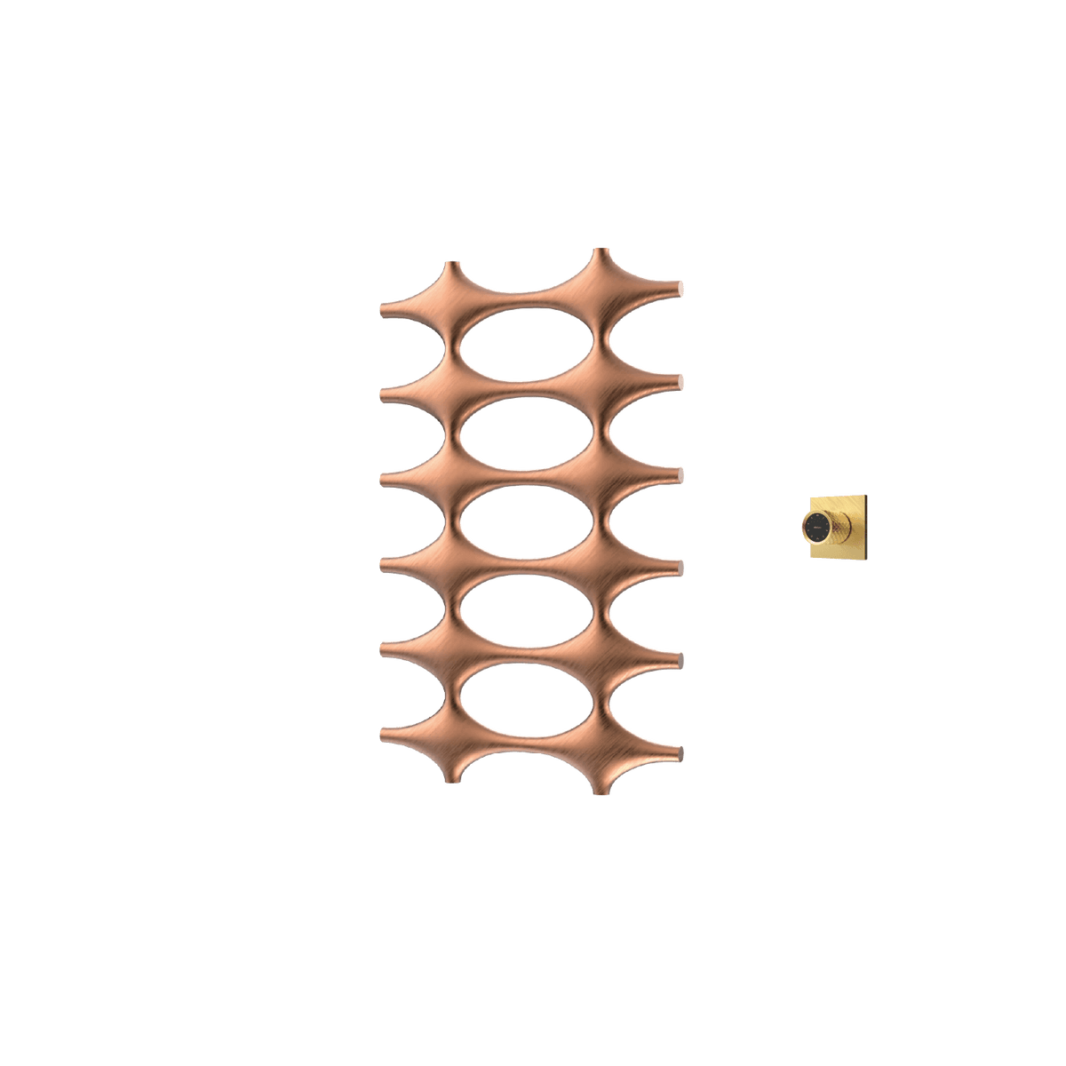 P&Bhusri K015-M-BBR-XM K015 Towel Warmer in PVD Brushed Brass