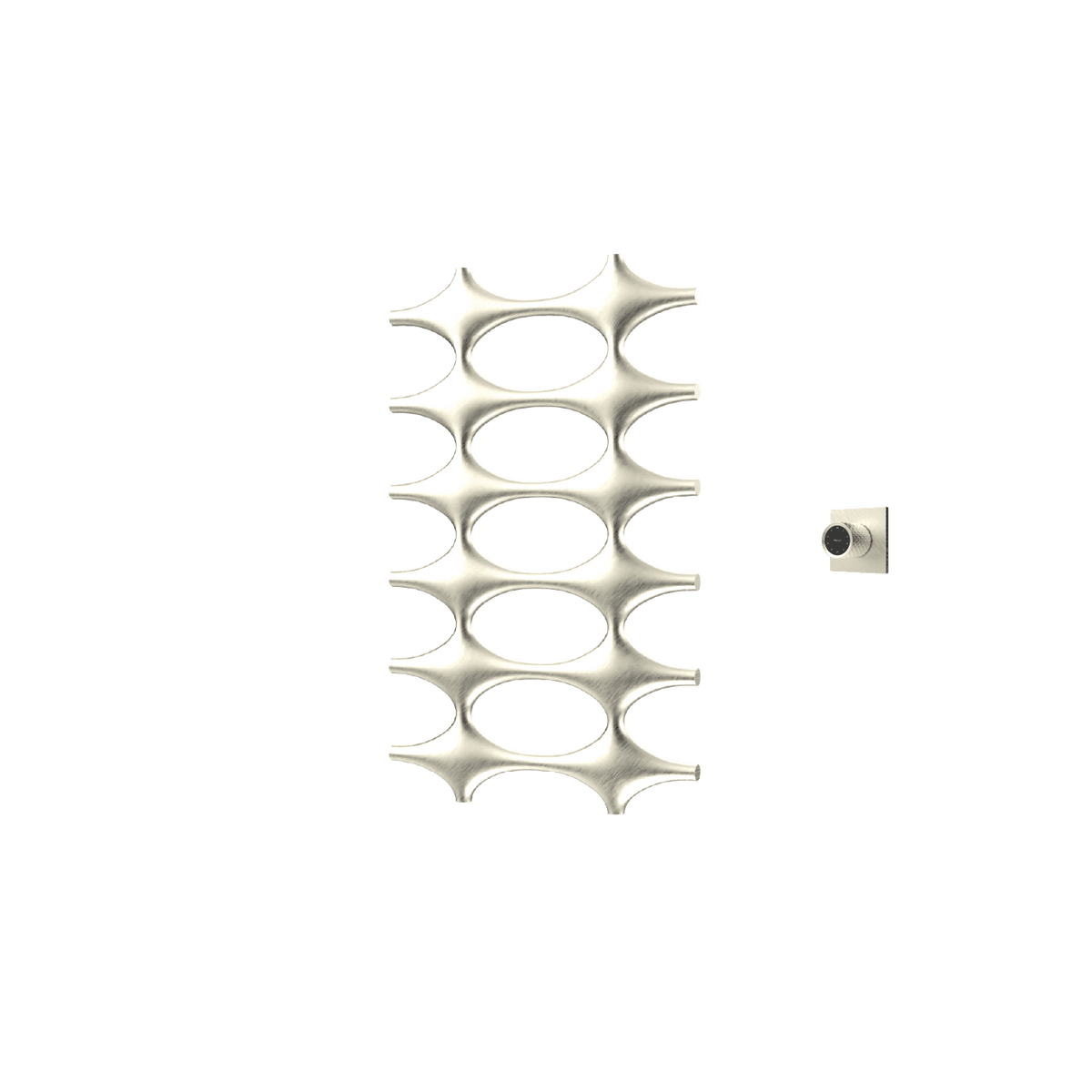 P&Bhusri K015-M-BWG-XM K015 Towel Warmer in PVD Brushed White Gold