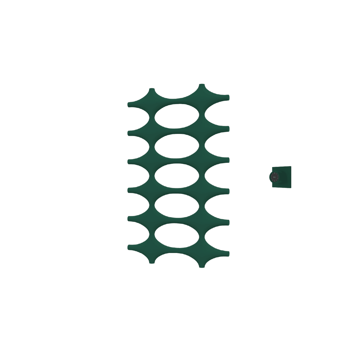 P&Bhusri K015-M-EGR-XM K015 Towel Warmer in Emerald Green