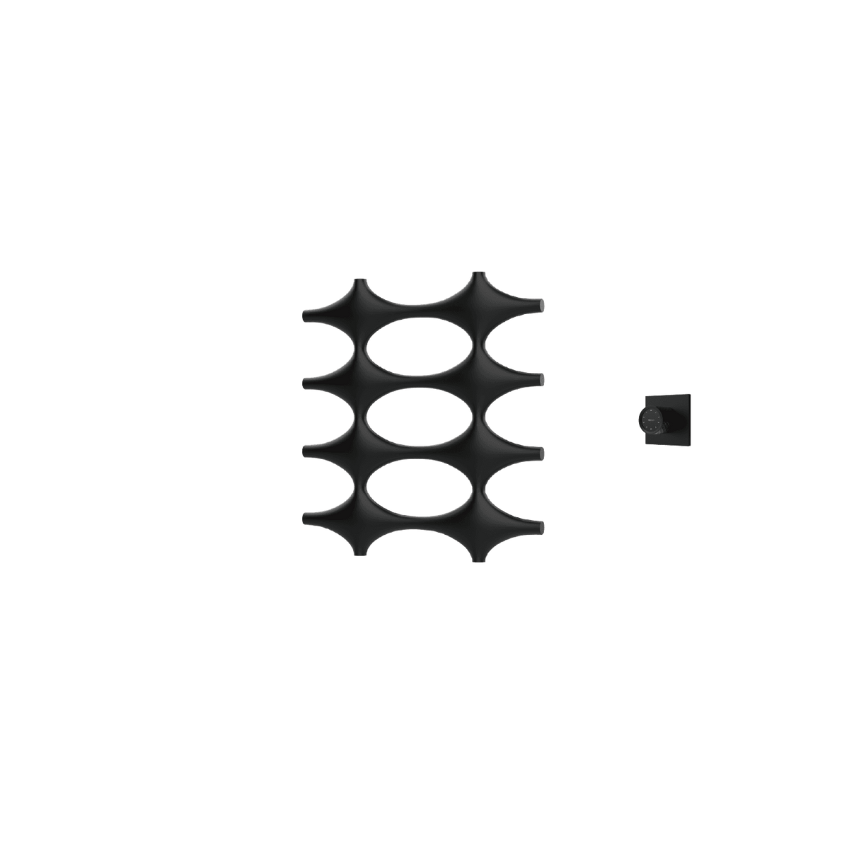 P&Bhusri K015-S-BLK-XM K015 Towel Warmer in Matte Black
