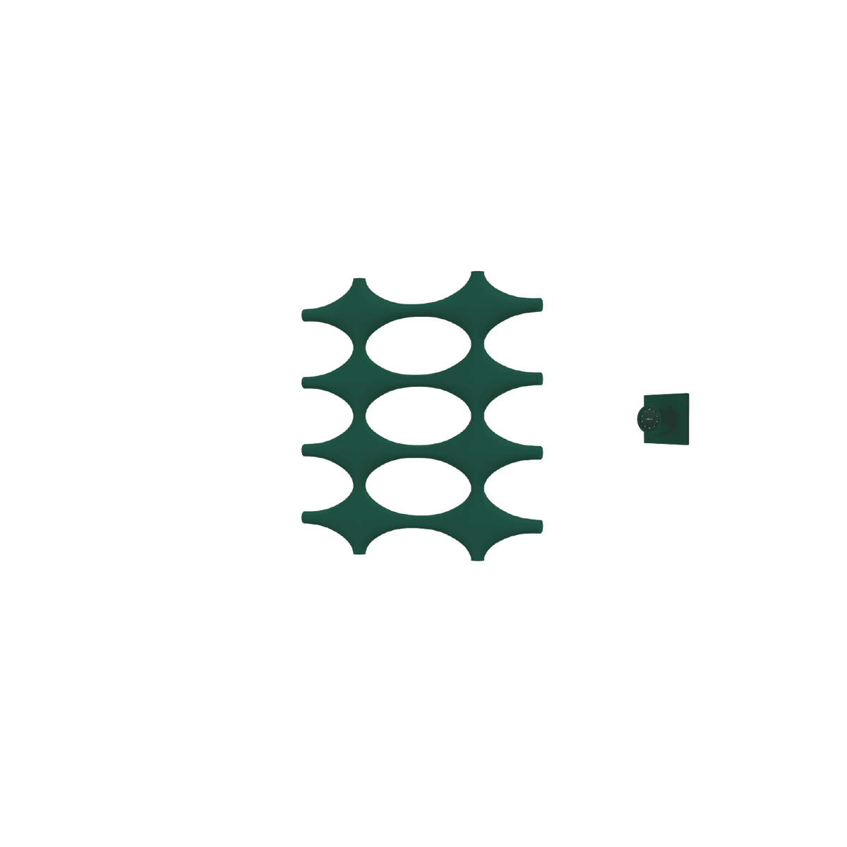 P&Bhusri K015-S-EGR-XM K015 Towel Warmer in Emerald Green