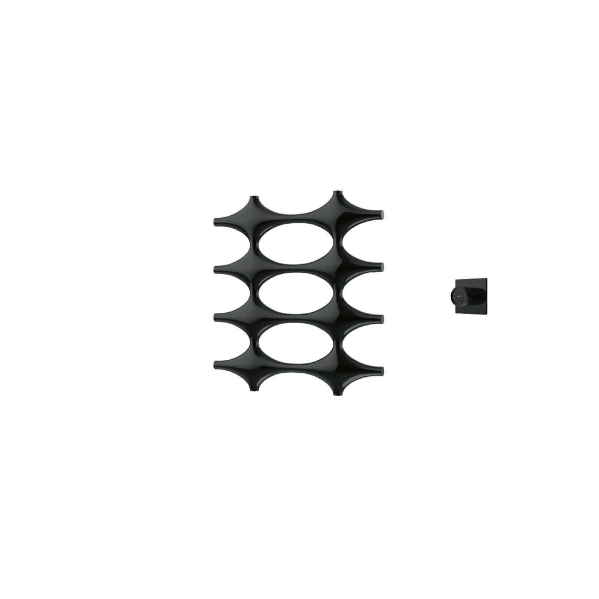 P&Bhusri K015-S-PBN-XM K015 Towel Warmer in PVD Polished Black Nickel
