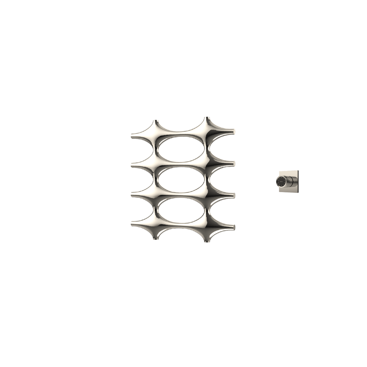 P&Bhusri K015-S-PNI-XM K015 Towel Warmer in PVD Polished Nickel