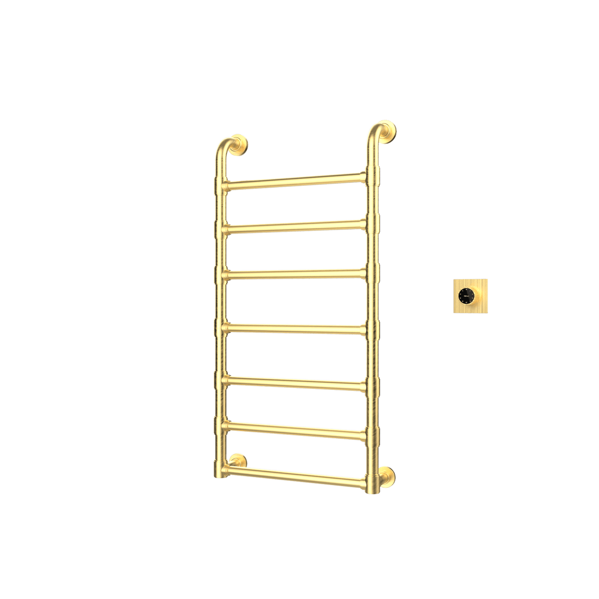 P&Bhusri K05-M-BBR-XM K05 Towel Warmer in PVD Brushed Brass