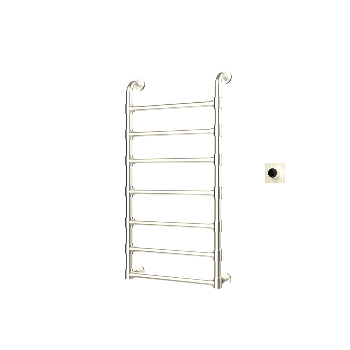 P&Bhusri K05-M-BWG-XM K05 Towel Warmer in PVD Brushed White Gold