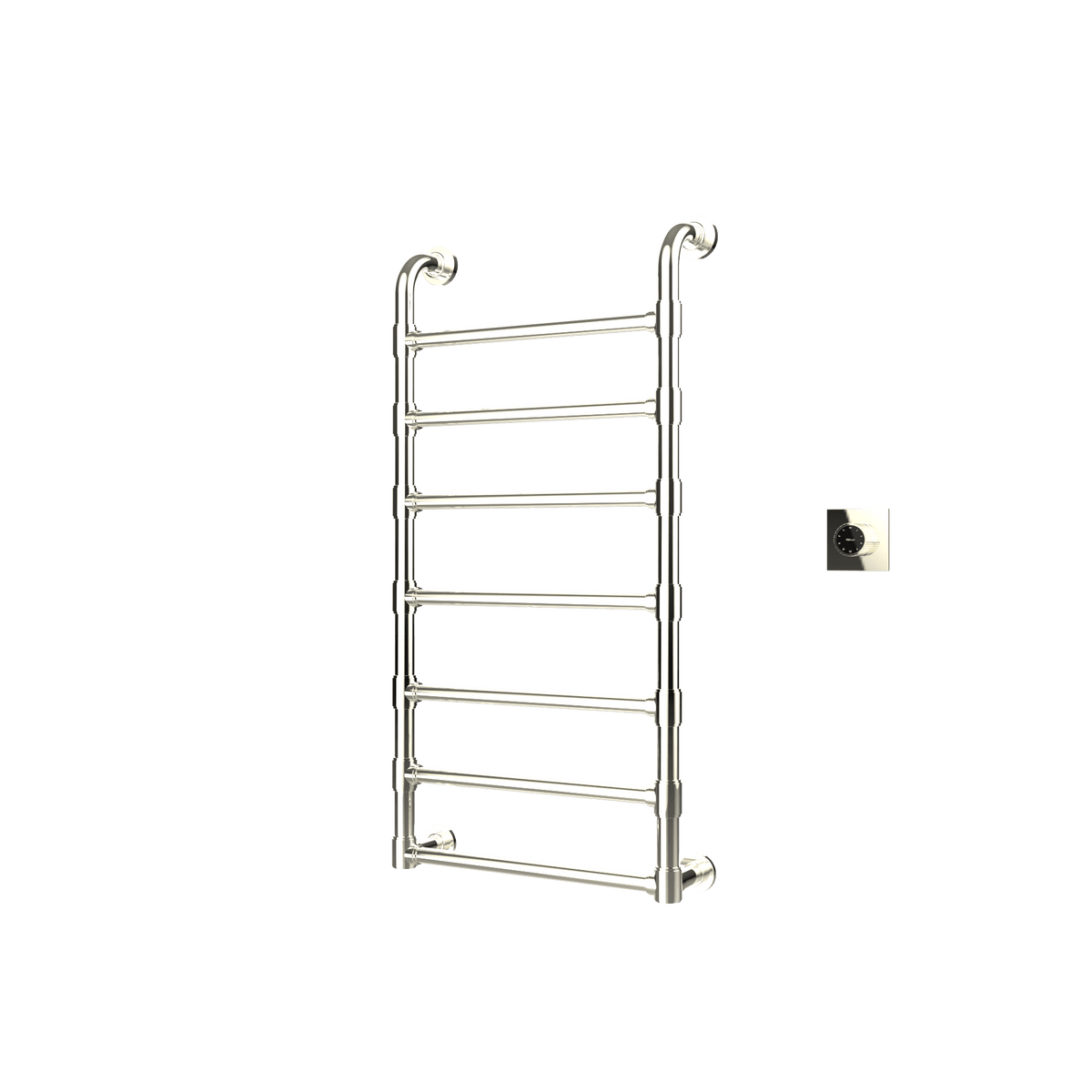P&Bhusri K05-M-PWG-XM K05 Towel Warmer in PVD Polished White Gold
