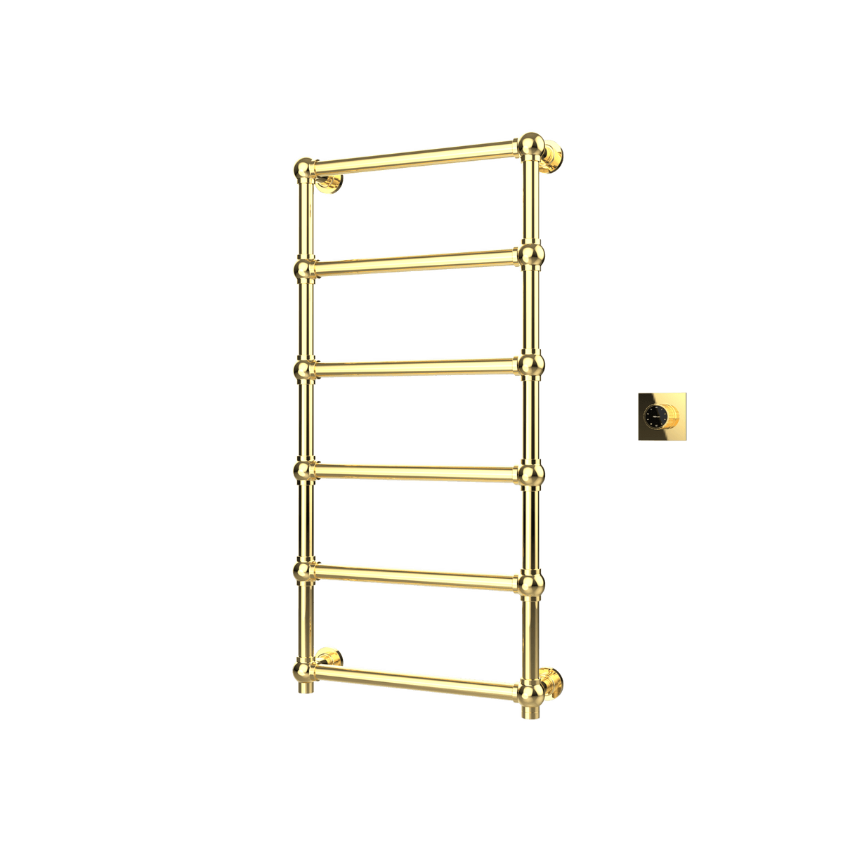 P&Bhusri K06-L-PBR-XM K06 Towel Warmer in PVD Polished Brass