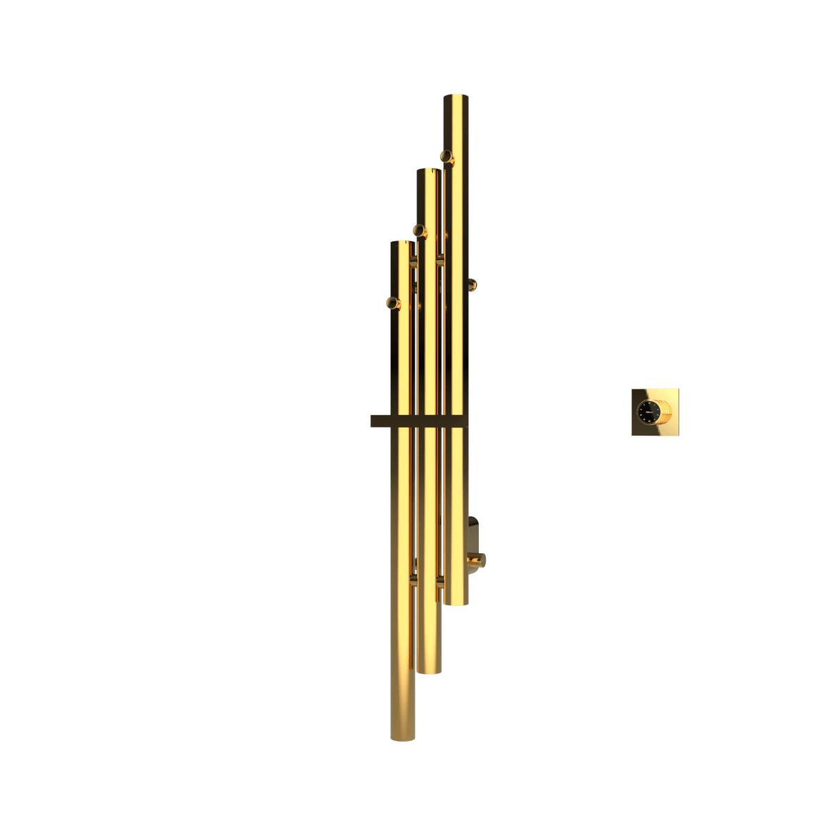 P&Bhusri K102-M-24K-XM K102 Towel Warmer in PVD 24K Gold