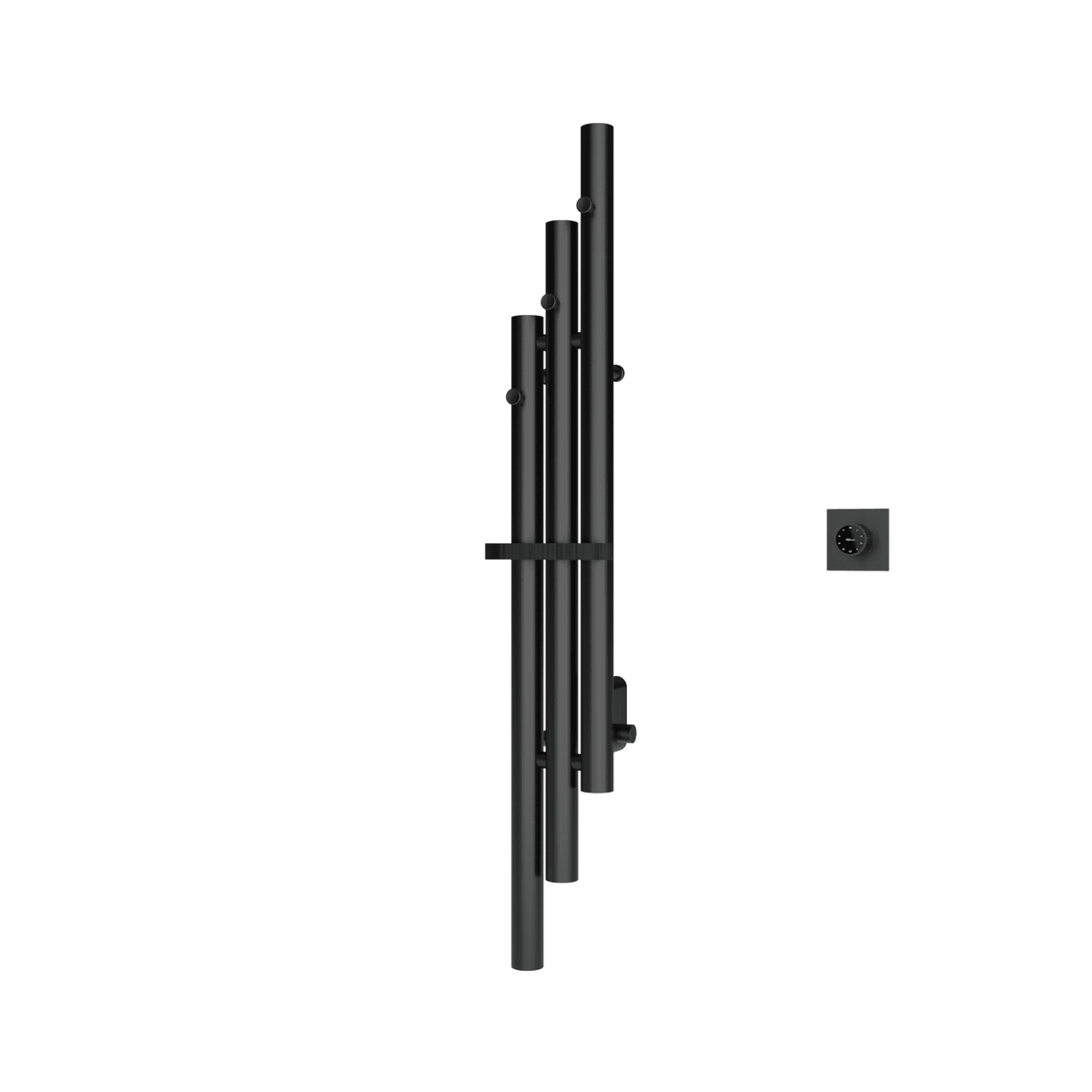 P&Bhusri K102-M-BBN-XM K102 Towel Warmer in PVD Brushed Black Nickel