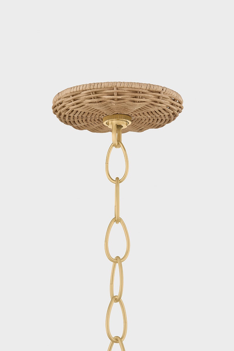 Mitzi H1081803-AGB Katniss Chandelier in Aged Brass