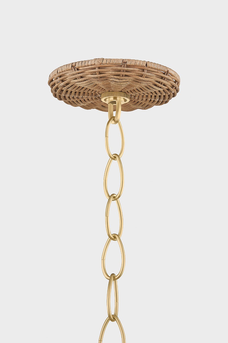 Mitzi H1081805-AGB Katniss Chandelier in Aged Brass