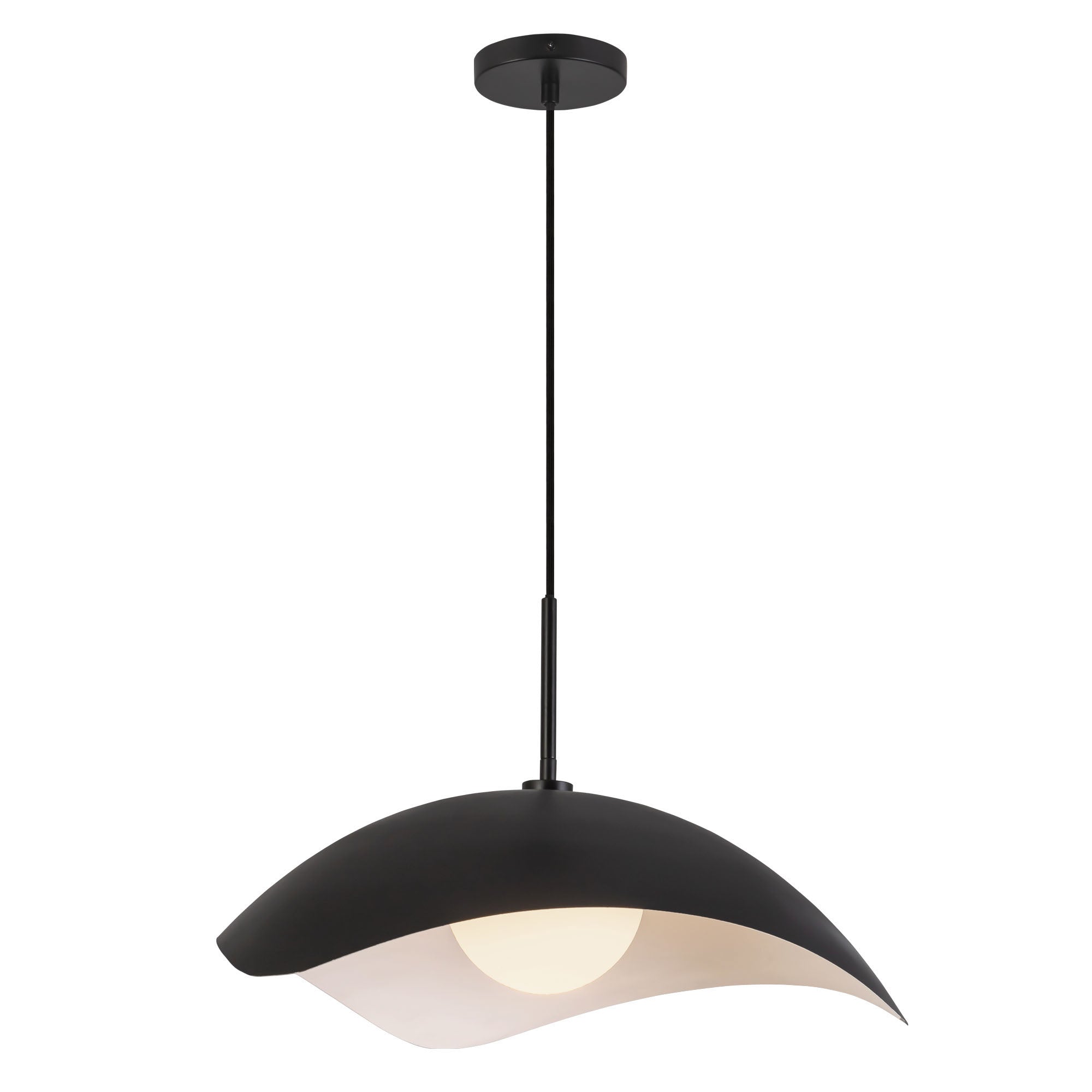 Kuzco Canada - PD55922-BK - Une lampe Suspension - Kirby - Noir