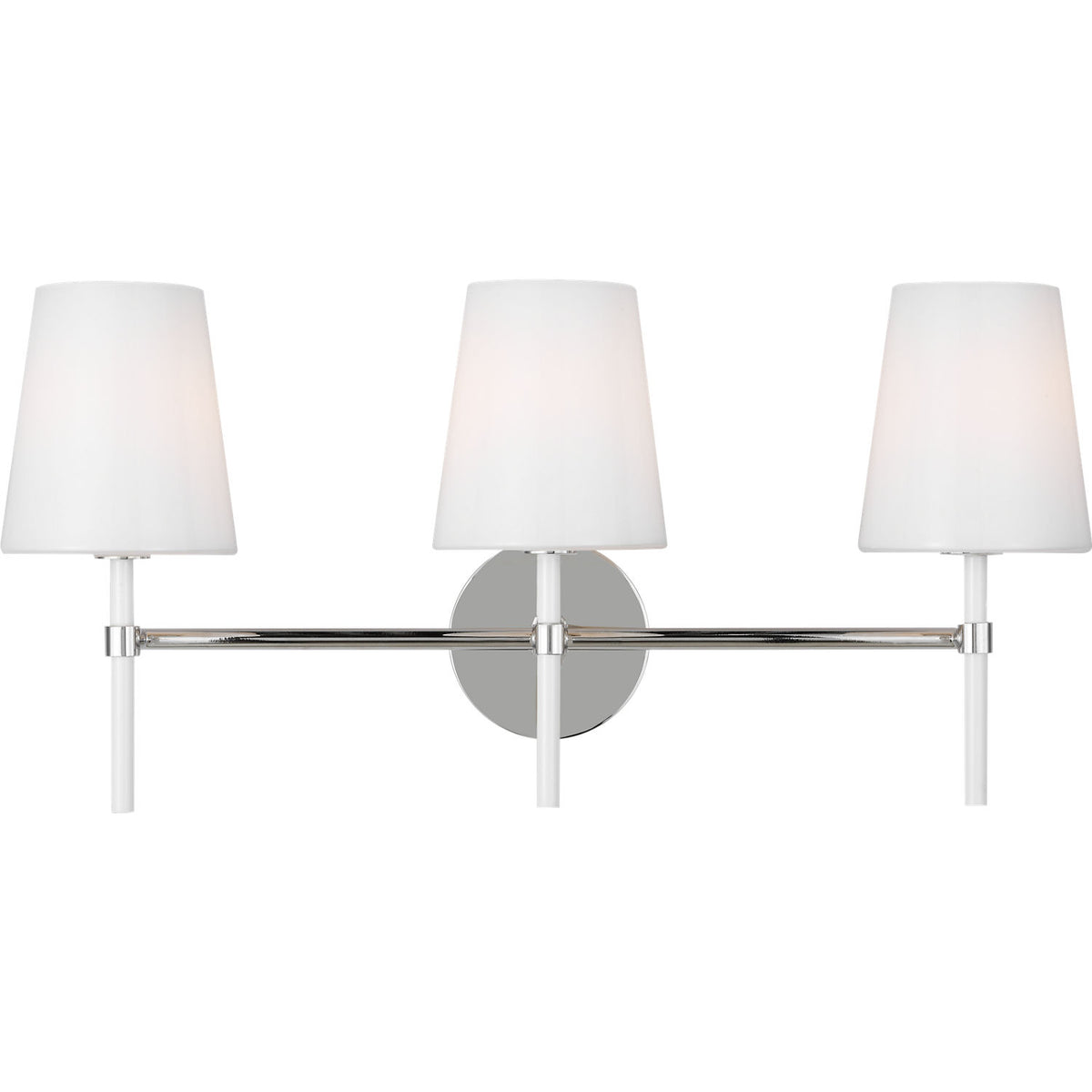Collection Visual Comfort Studio KSV1013PNGW Applique murale Monroe à 3 lumières