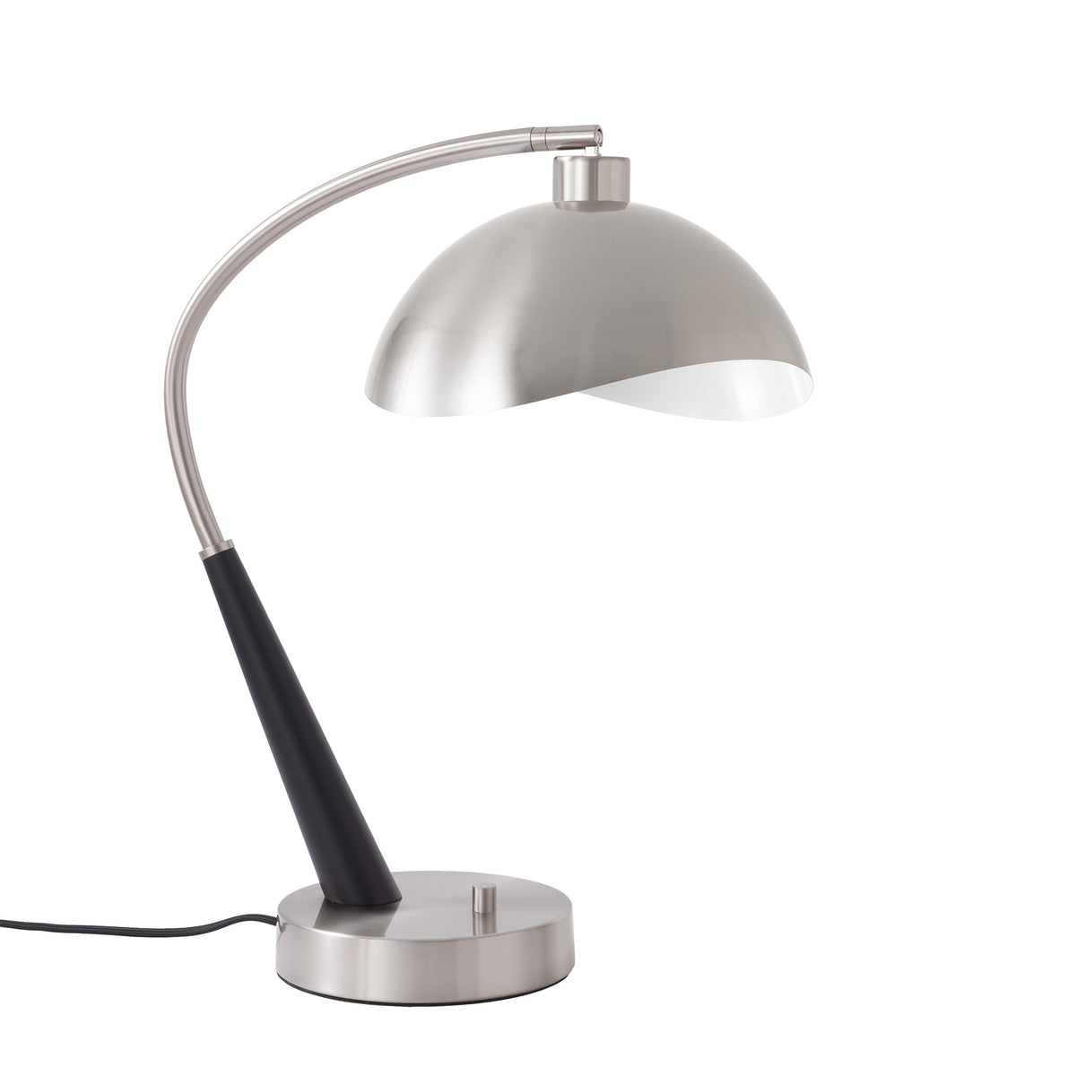 Nova of California 1044878MG Boomerang Luna Bella Table Lamp in Dark Walnut/Weathered Brass