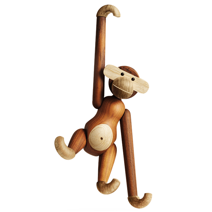 Kay Bojesen 39260 Monkey Wooden Figurine in Teak/Limba