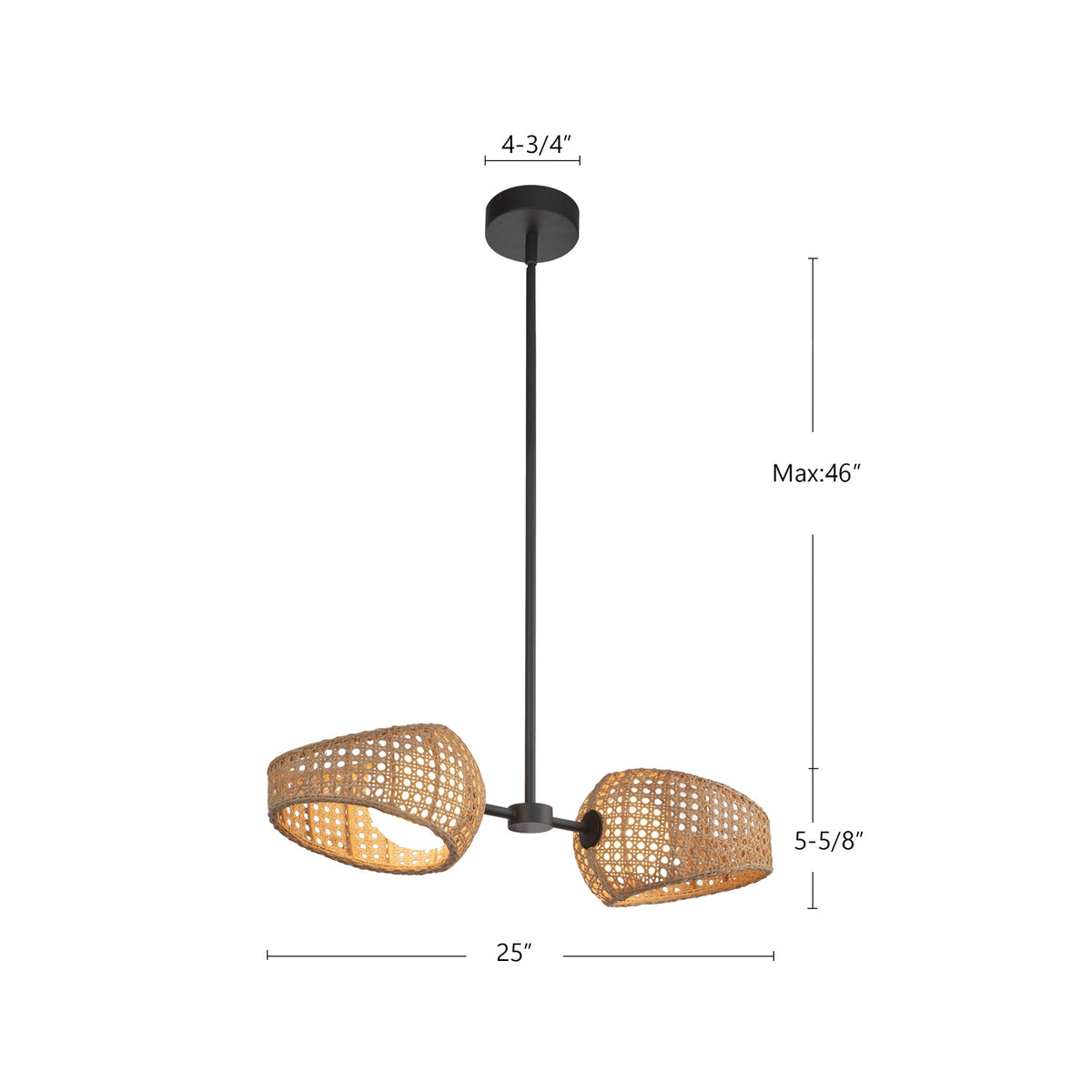Kuzco Lighting PD20602-BK/OP Lanai LED Pendant in Black