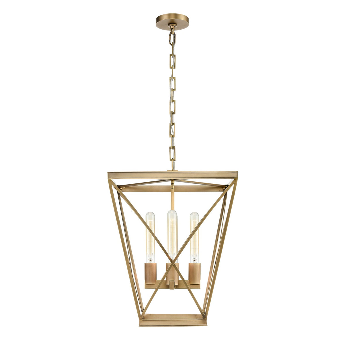 Alora Lighting PD309616VB Lattice Pendant in Vintage Brass