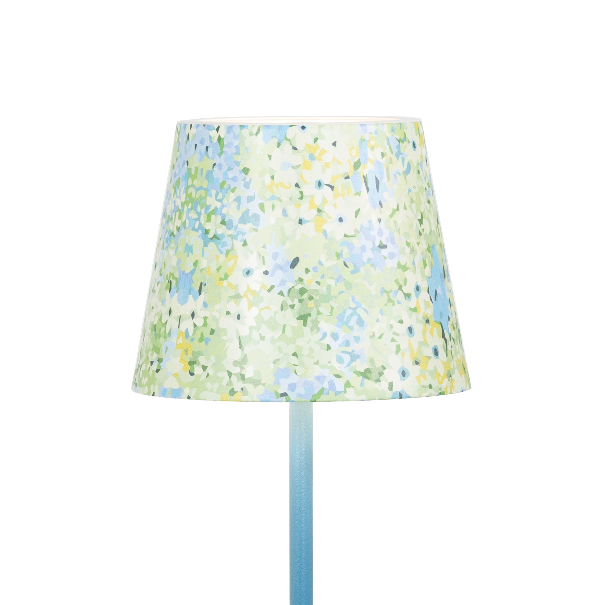 Zafferano America LD035116 Poldina Abat-jour Graphique à Fleurs Vertes