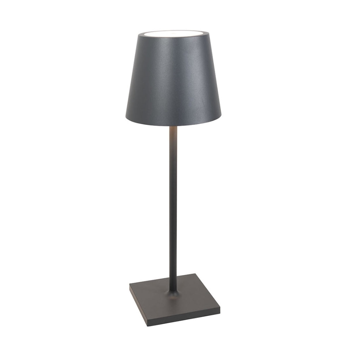 Zafferano America LD0395N4 Poldina Pro L Desk Lamp in Dark Gray